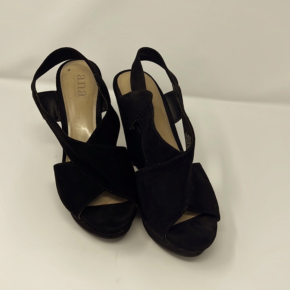 A.N.A Wedge Faux Suede Sandals